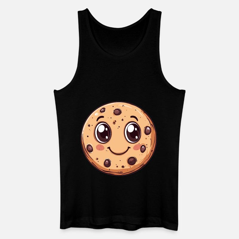 Keks mit Kulleraugen - Männer Bio Tank Top - Schwarz