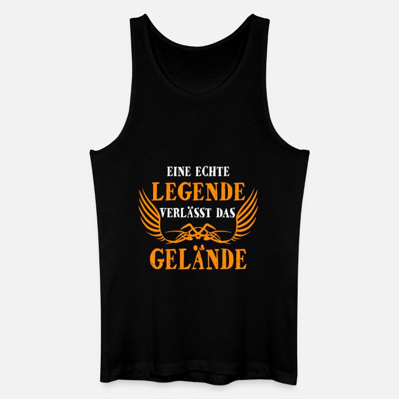 Rentner Rentnerin Geschenk - Männer Bio Tank Top - Schwarz