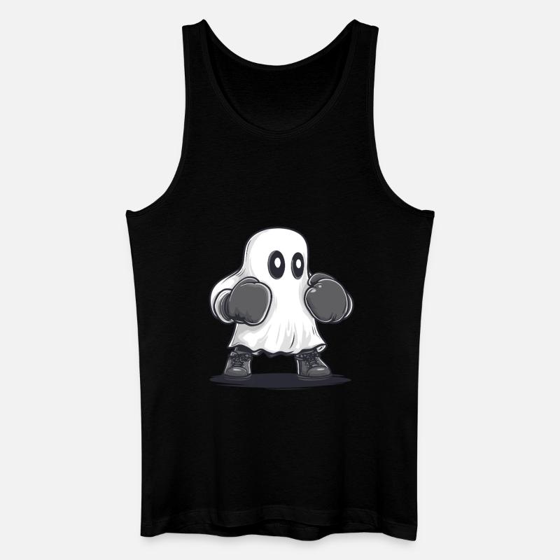 Boxender Geist - Männer Bio Tank Top - Schwarz