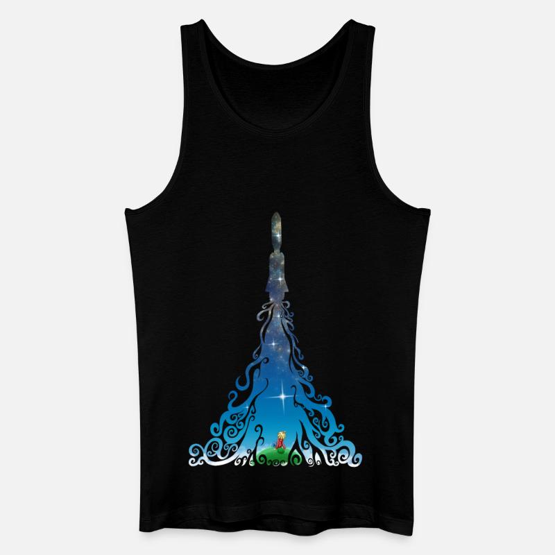 Rocket dreams - Männer Bio Tank Top - Schwarz