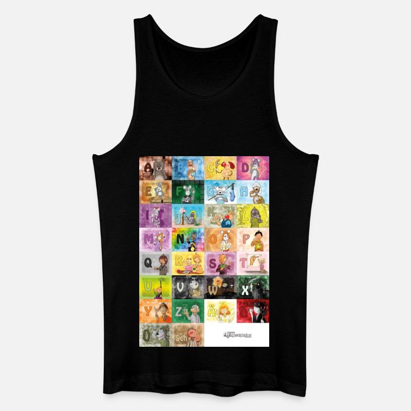 Deutsches Fingeralphabet 1 / - Männer Bio Tank Top - Schwarz