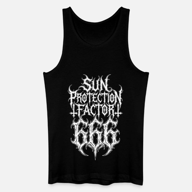 Sun Protection Factor 666 - Men’s Organic Tank Top - black