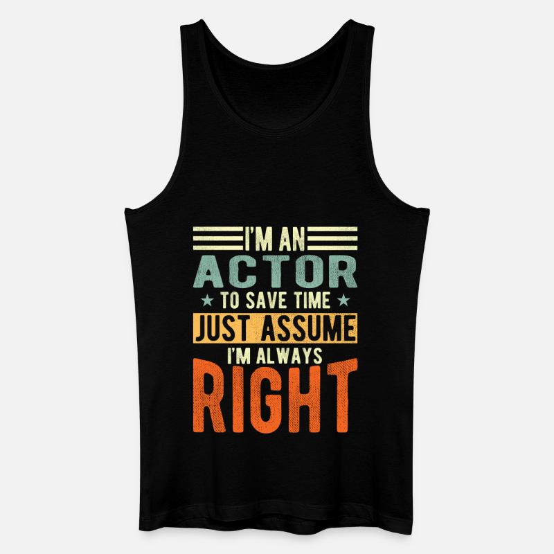 Schauspieler - Männer Bio Tank Top - Schwarz