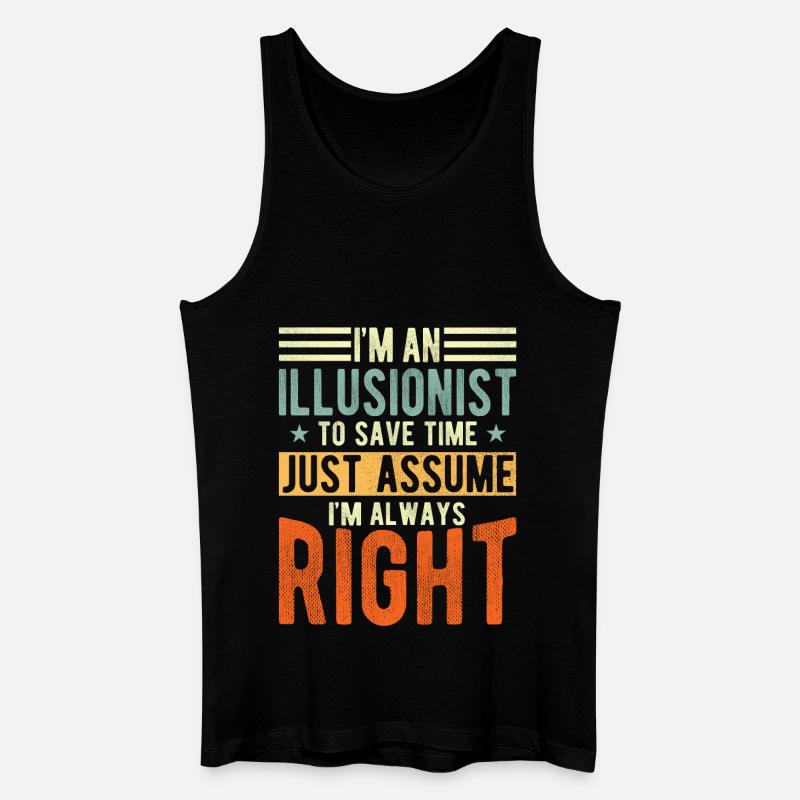Illusionist - Männer Bio Tank Top - Schwarz