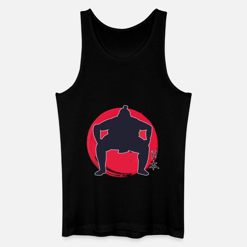 Sumo Japan - Männer Bio Tank Top - Schwarz