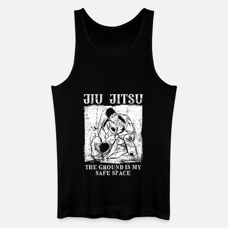 Jiu Jitsu Spruch - Männer Bio Tank Top - Schwarz