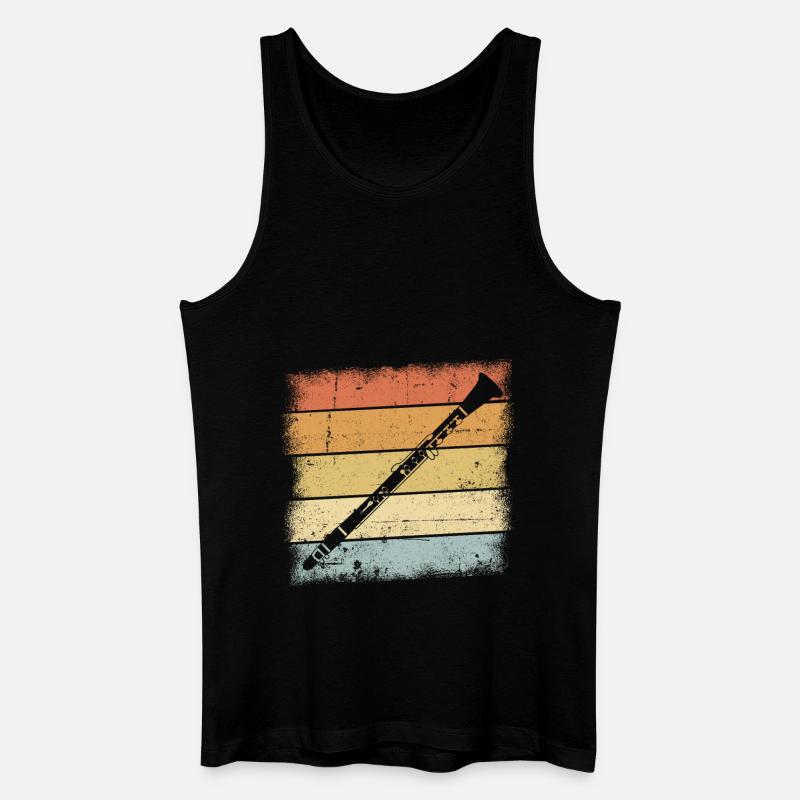 Klarinette - Männer Bio Tank Top - Schwarz