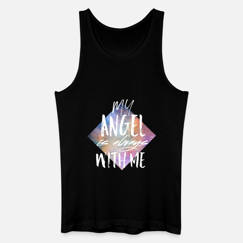 Engel - Männer Bio Tank Top - Schwarz
