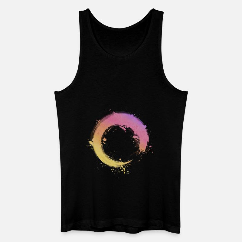 Zen Circle - Männer Bio Tank Top - Schwarz