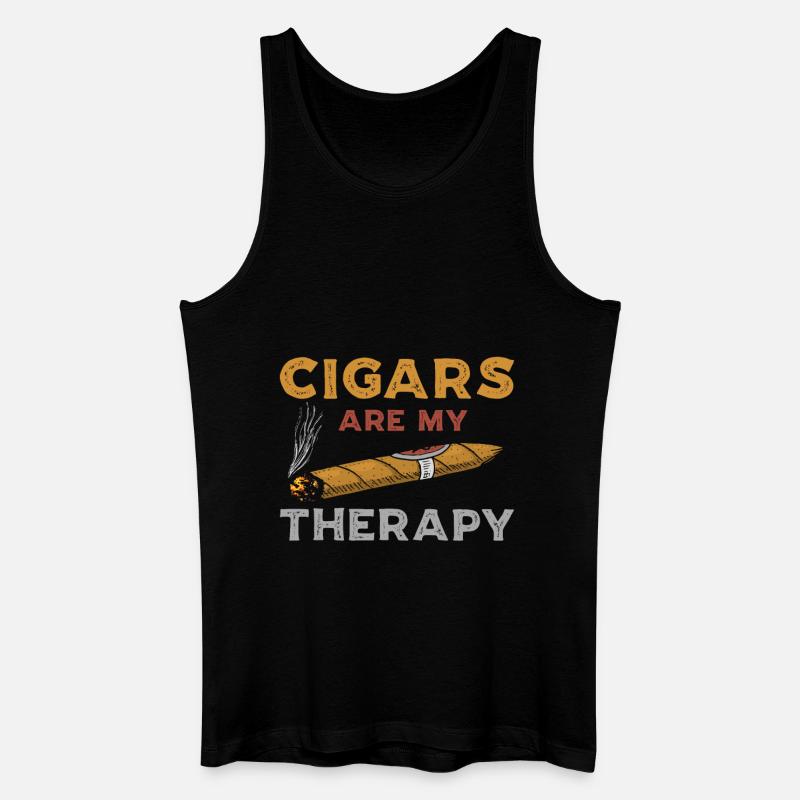 Zigarren Geschenk - Männer Bio Tank Top - Schwarz
