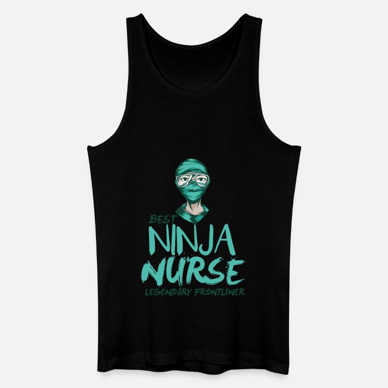 Beste Krankenschwester lustig - Männer Bio Tank Top - Schwarz