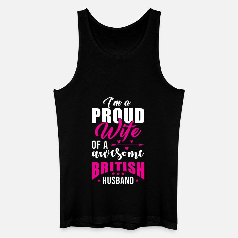 Englischer Ehemann England Ehemann - Männer Bio Tank Top - Schwarz