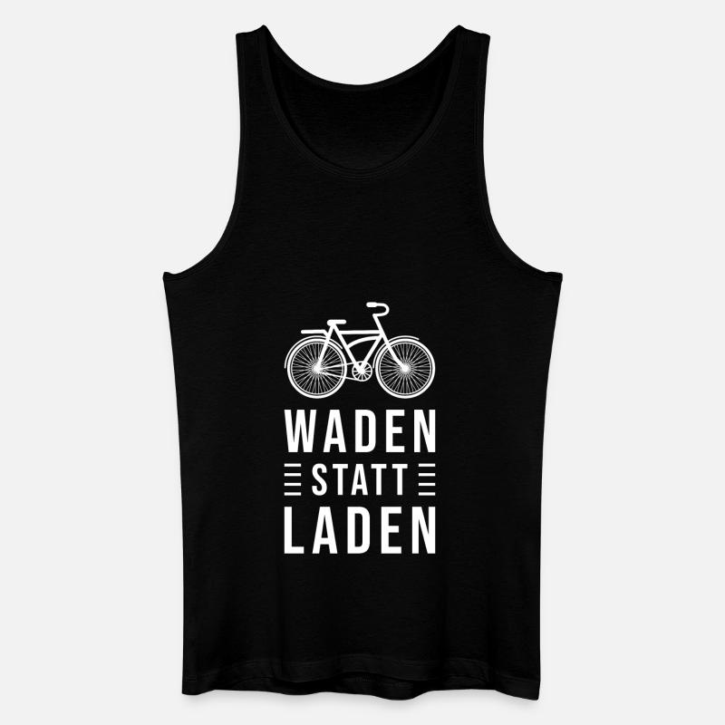 Waden statt Laden - Männer Bio Tank Top - Schwarz