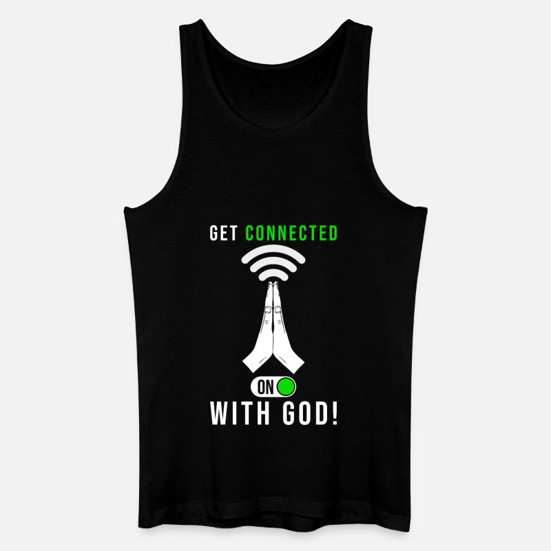 Christen Christlich Gott Spruch - Männer Bio Tank Top - Schwarz