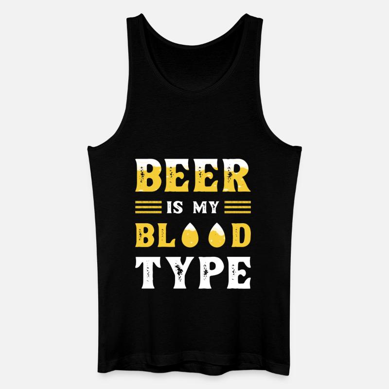 Bier Blutgruppe Bier - Männer Bio Tank Top - Schwarz