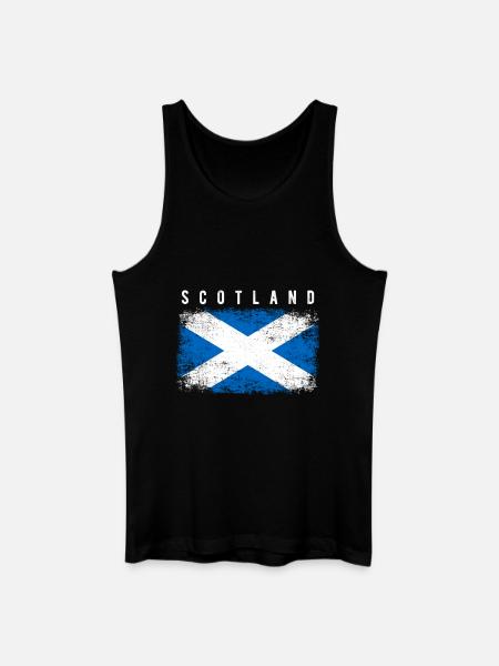 Scotland Flag - Men’s Organic Tank Top - black