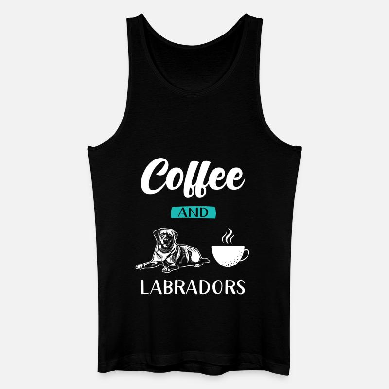 Labrador - Männer Bio Tank Top - Schwarz