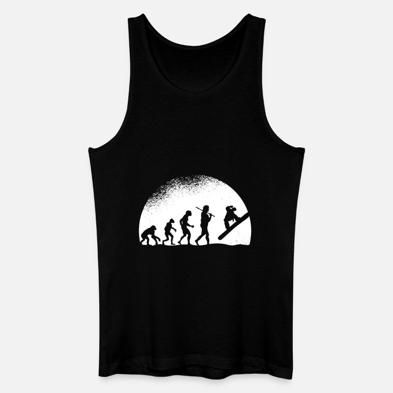 Evolution Snowboarding - Männer Bio Tank Top - Schwarz