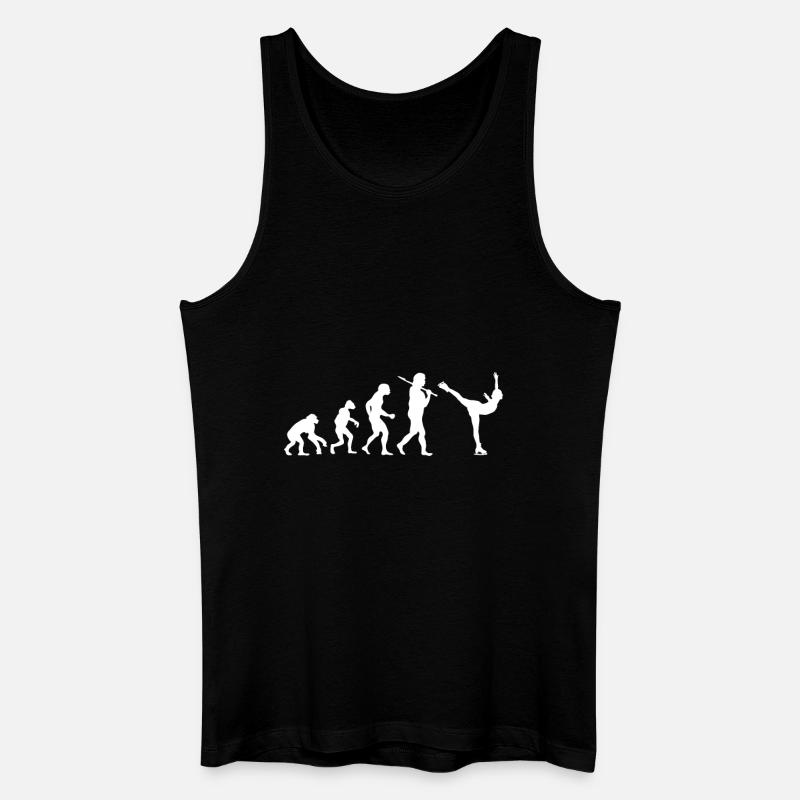 Evolution Eiskunstlauf - Männer Bio Tank Top - Schwarz