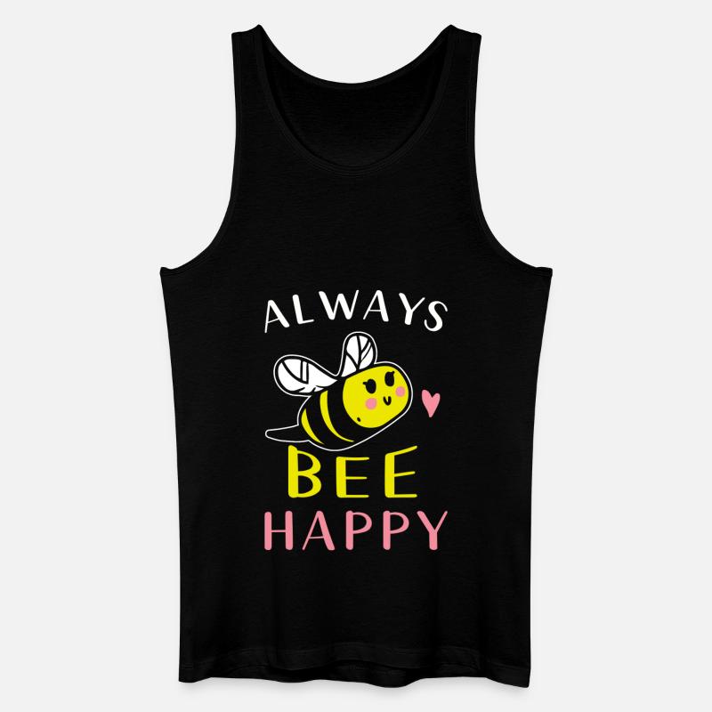 Biene - Männer Bio Tank Top - Schwarz