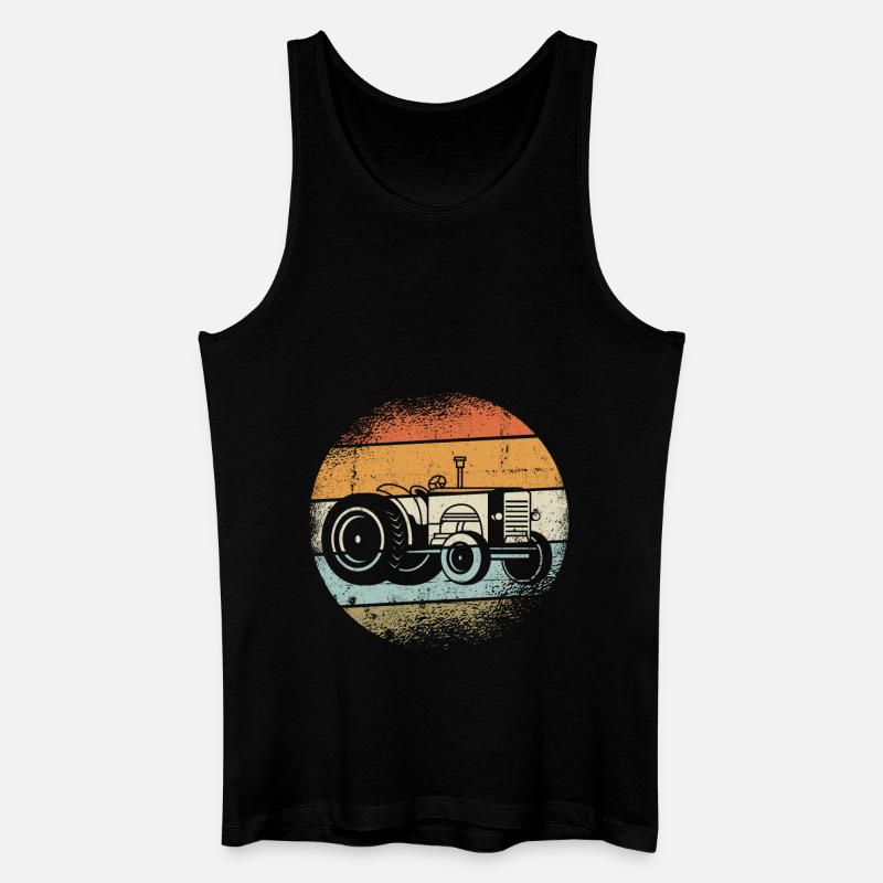 Traktor - Männer Bio Tank Top - Schwarz