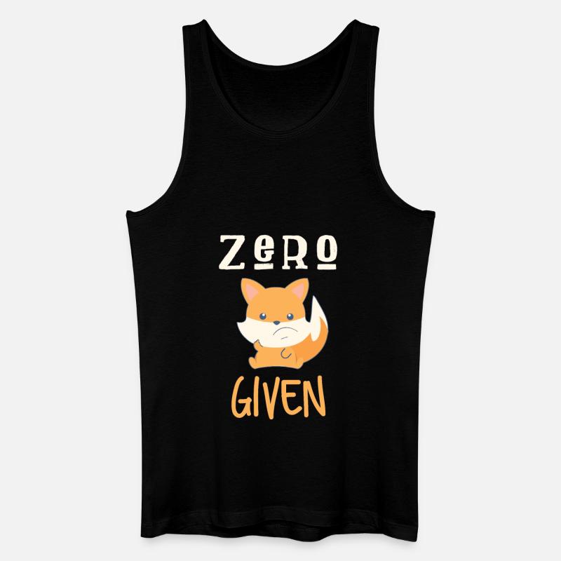 Zero Fox Given - Débardeur bio Homme - noir
