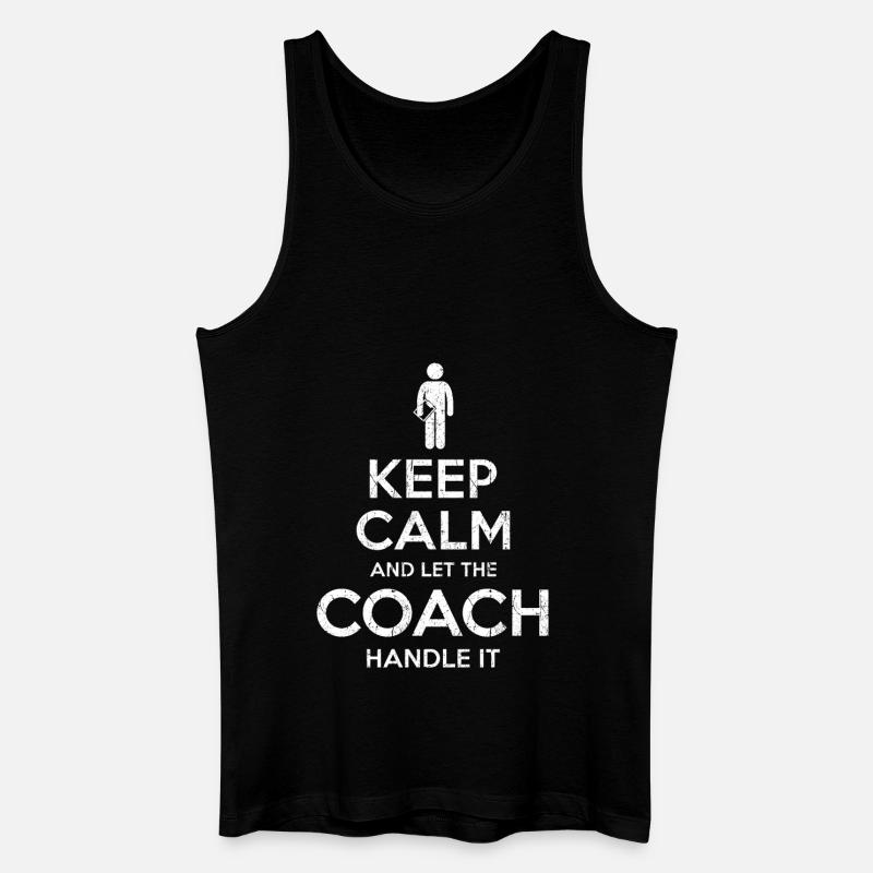 Keep Calm Coach - Men’s Organic Tank Top - black