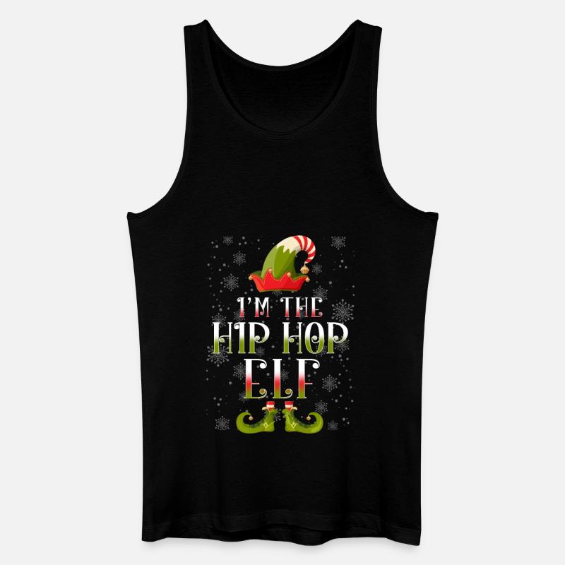 Hip Hop Elf Weihnachtsgeschenk - Männer Bio Tank Top - Schwarz