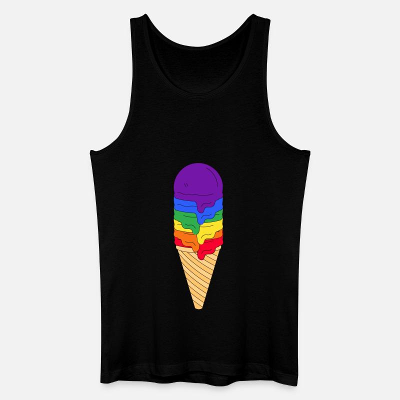 LGBTQ Eis - Männer Bio Tank Top - Schwarz