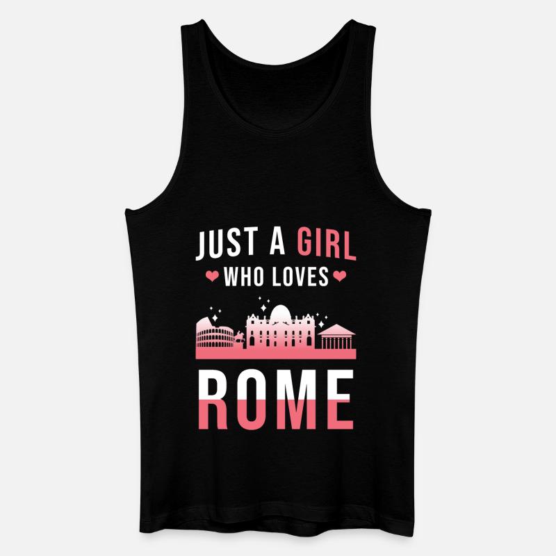 Rom - Männer Bio Tank Top - Schwarz