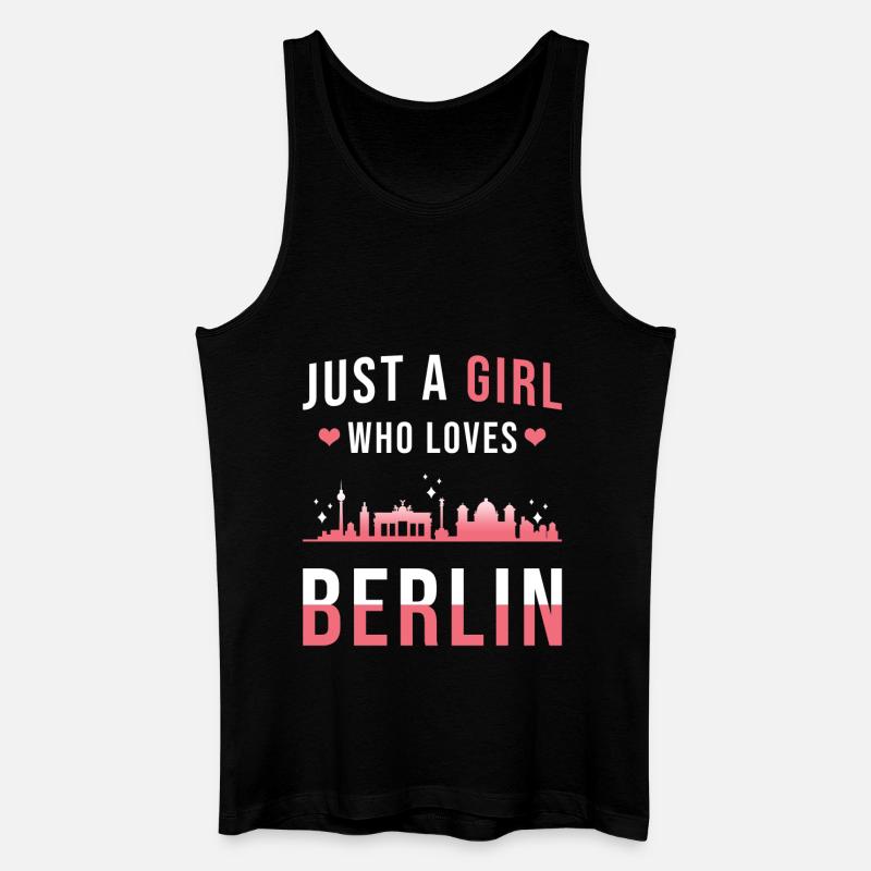 Berlin - Männer Bio Tank Top - Schwarz