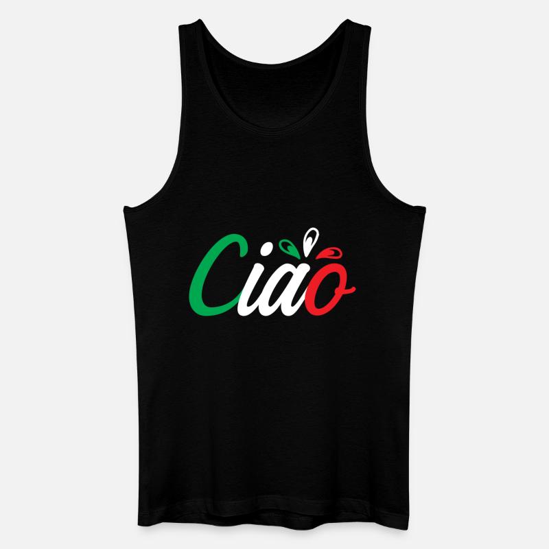 Ciao - Männer Bio Tank Top - Schwarz