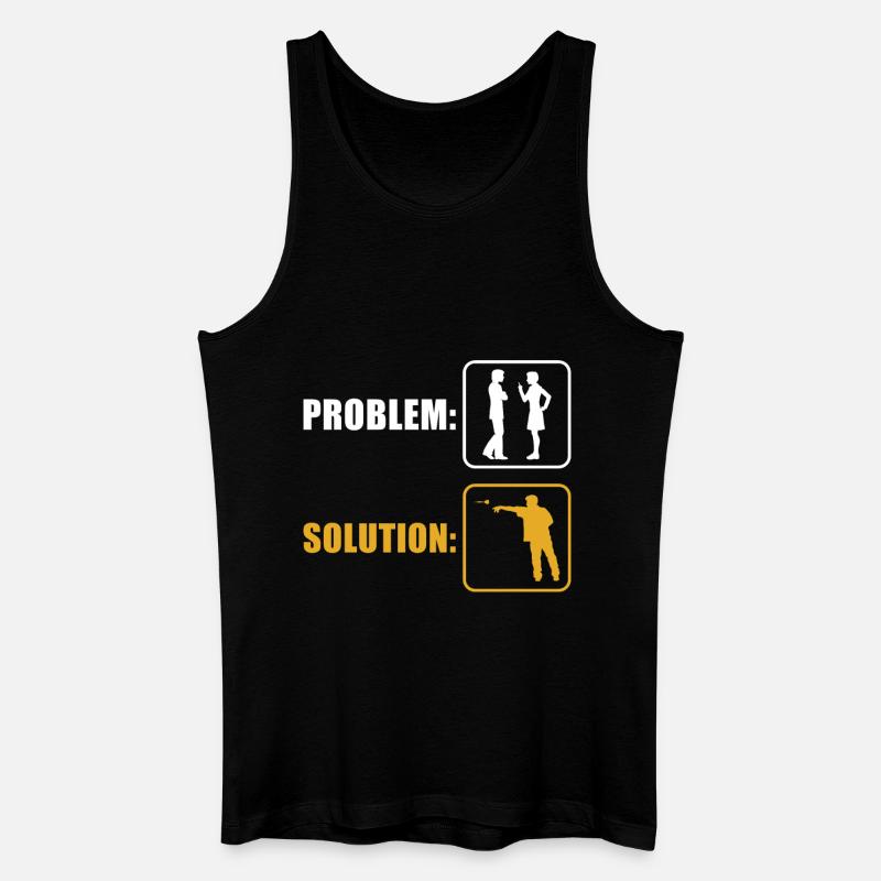 Dart - Männer Bio Tank Top - Schwarz