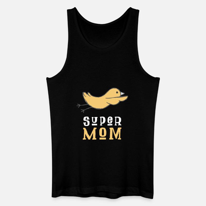 Super Mom - Männer Bio Tank Top - Schwarz