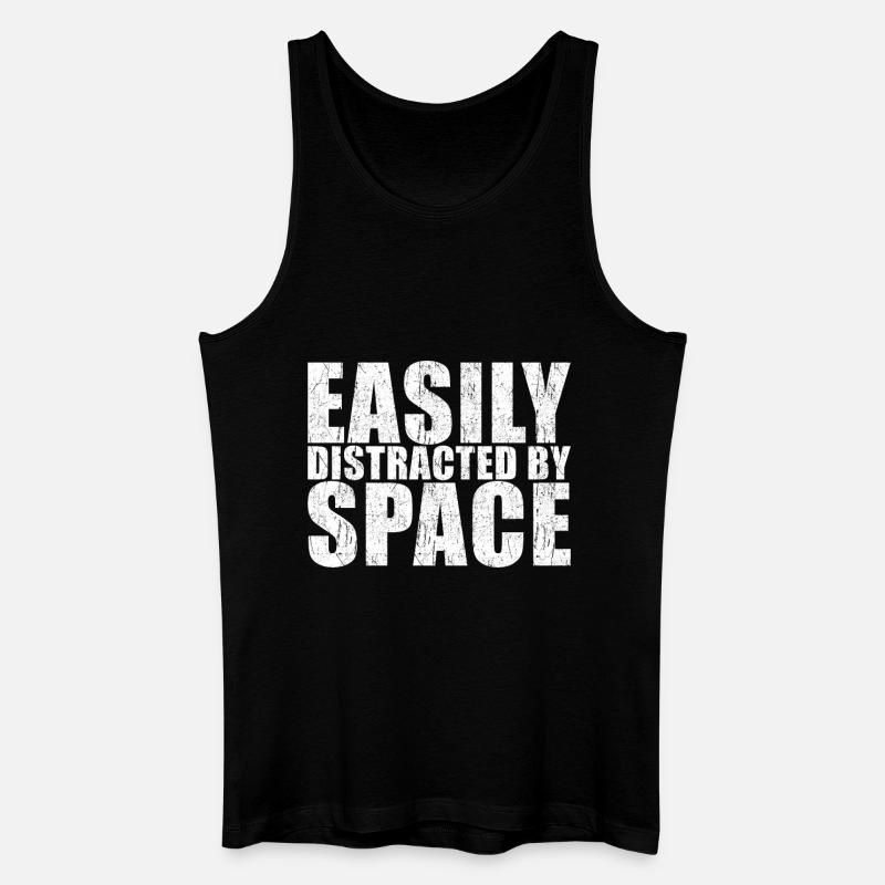 Space - Männer Bio Tank Top - Schwarz