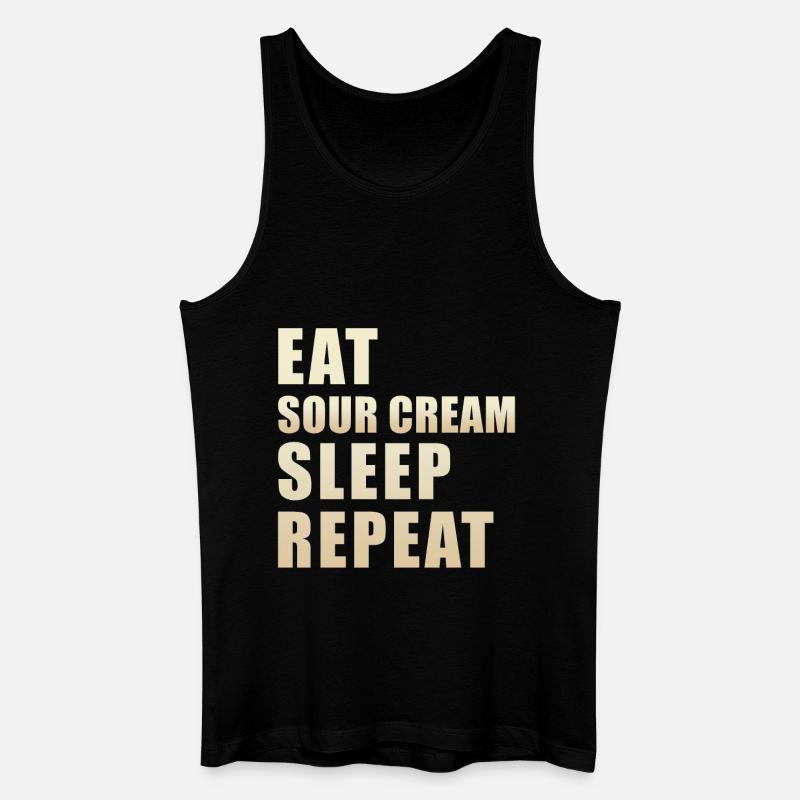 Sour Cream - Männer Bio Tank Top - Schwarz