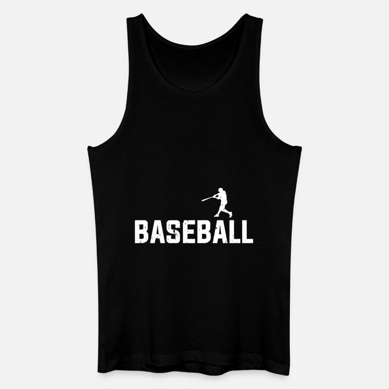 Baseball - Männer Bio Tank Top - Schwarz