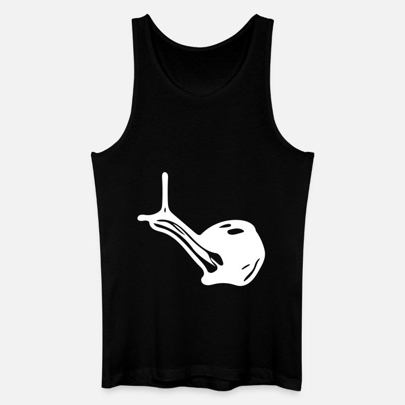 Schnecke - Männer Bio Tank Top - Schwarz