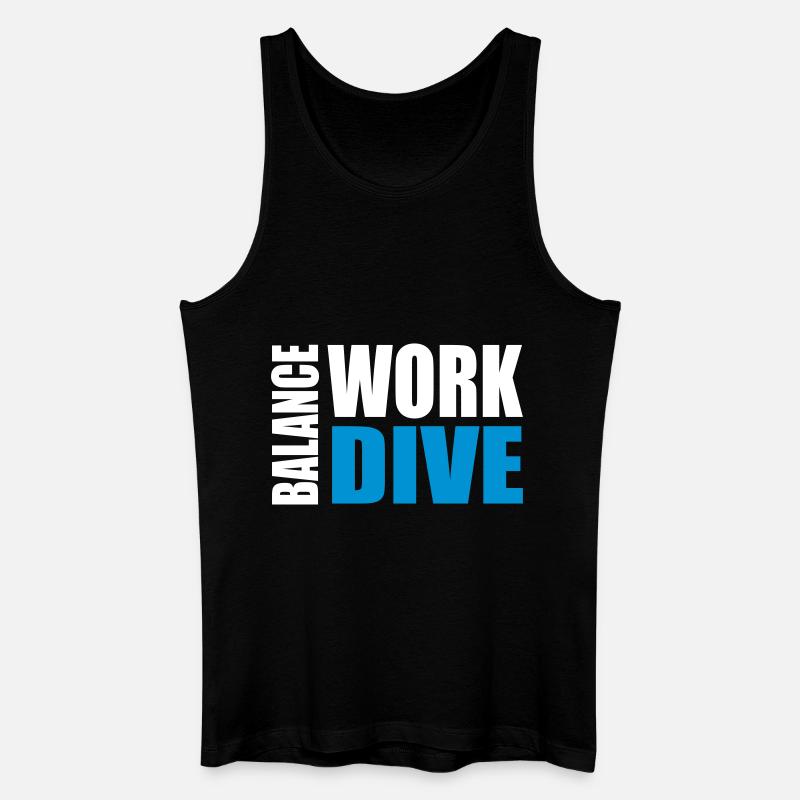 WORKDIVEBALANCE - Men’s Organic Tank Top - black