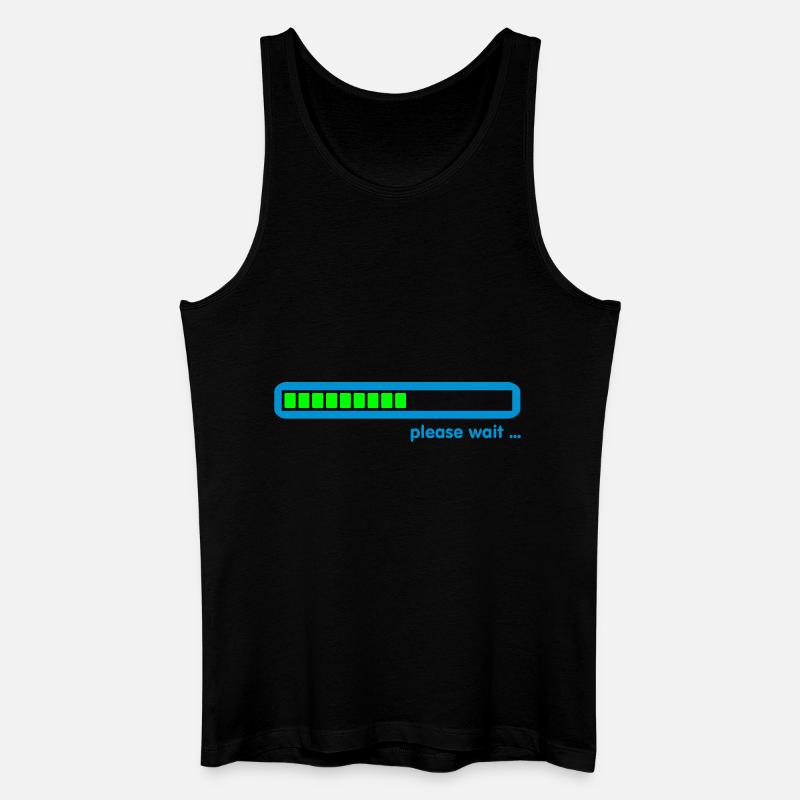 loading ... please wait (2c) - Men’s Organic Tank Top - black