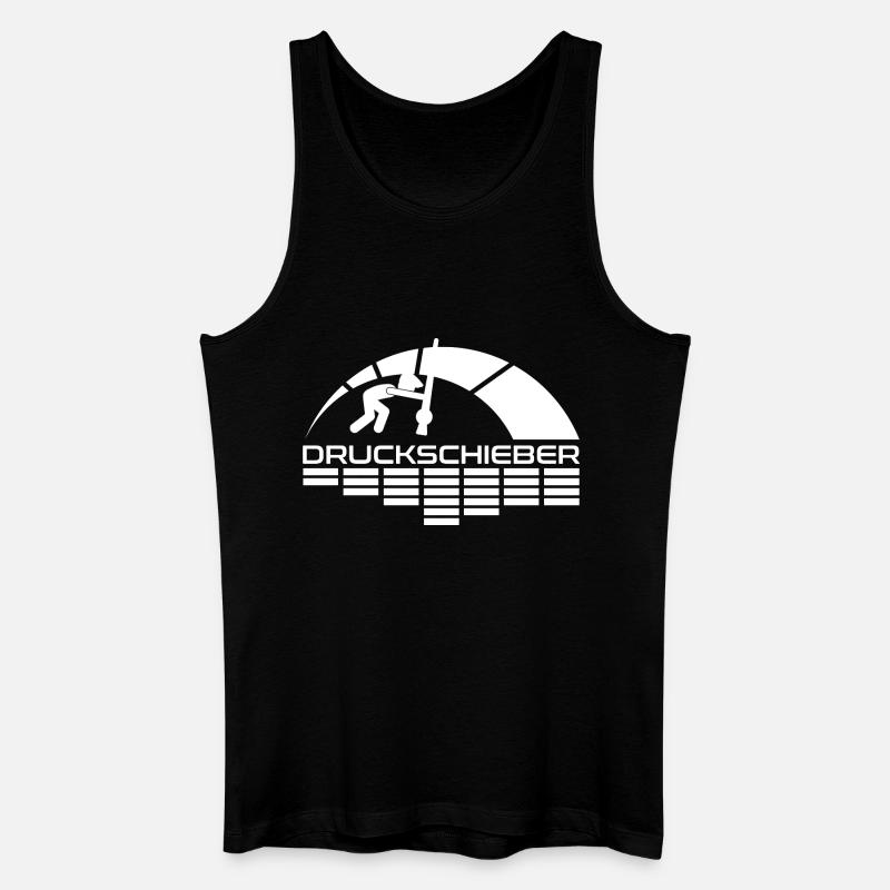 Druckschieber Arc Logo - Männer Bio Tank Top - Schwarz