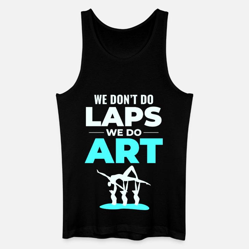 Tanz Akrobat Illustration Synchronschwimmen - Männer Bio Tank Top - Schwarz
