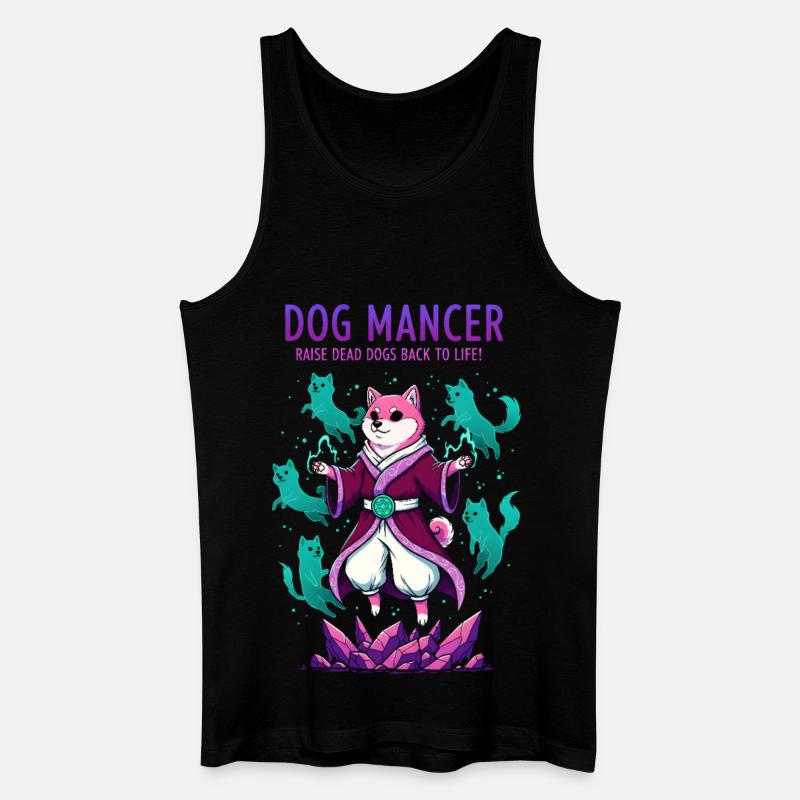 Hundemancer Hundezauberer zieht Geisthunde groß - Männer Bio Tank Top - Schwarz
