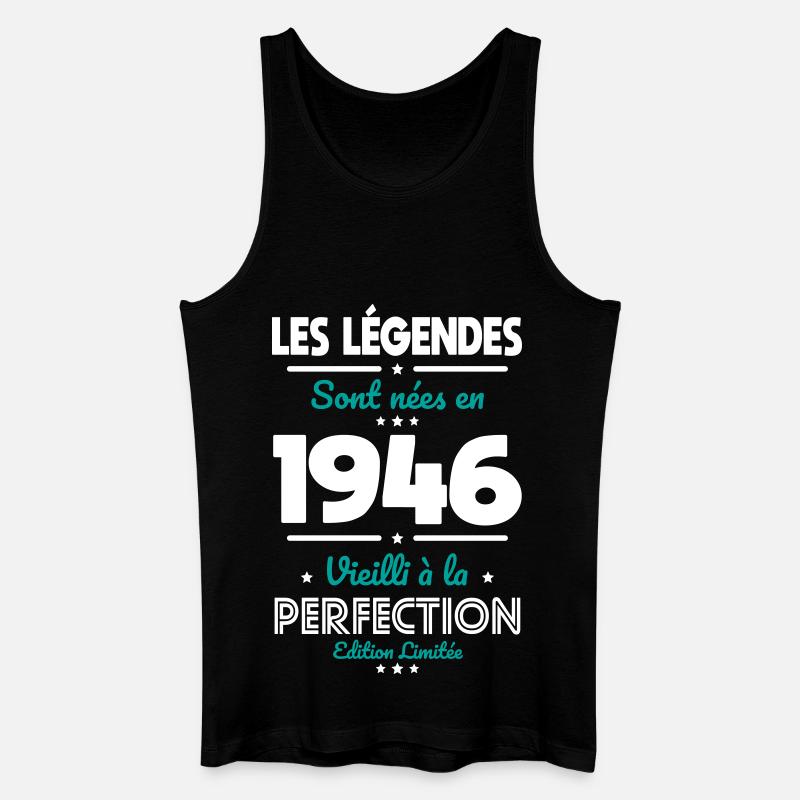 1946 – Legends – Perfekt gereift - Männer Bio Tank Top - Schwarz