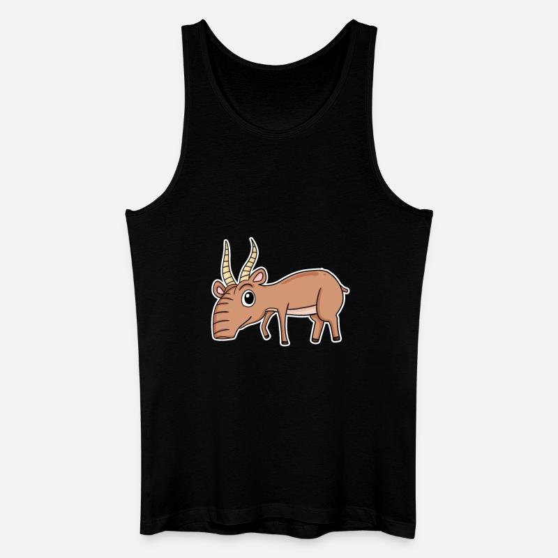 Antilope - Männer Bio Tank Top - Schwarz