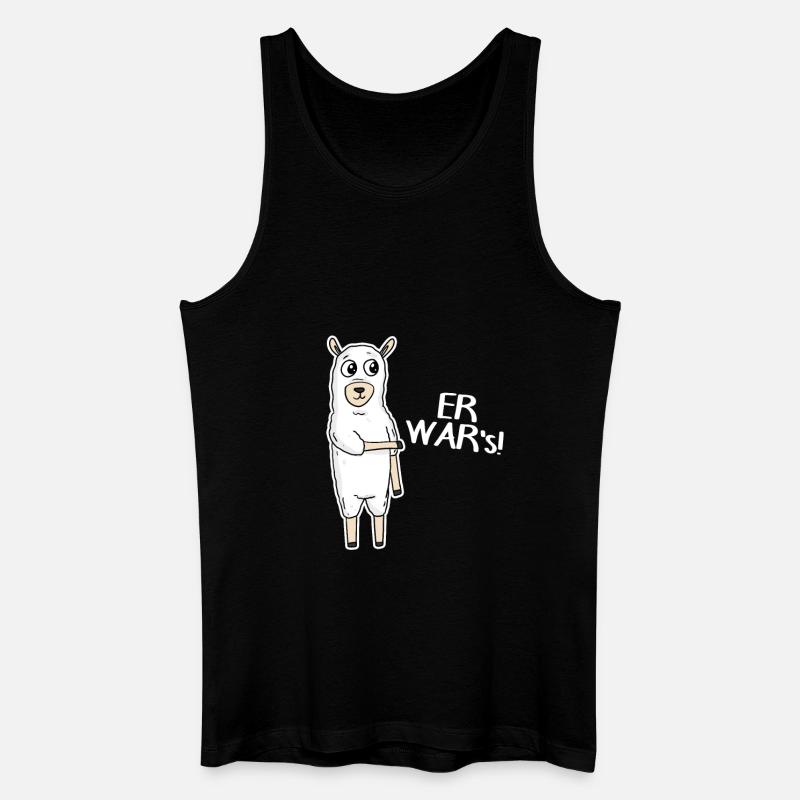 Er war's - Männer Bio Tank Top - Schwarz