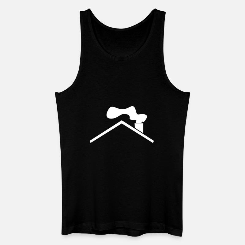 Dach - Männer Bio Tank Top - Schwarz