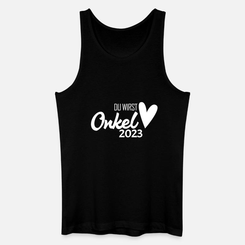Onkel 2023 - Onkel werden - Männer Bio Tank Top - Schwarz