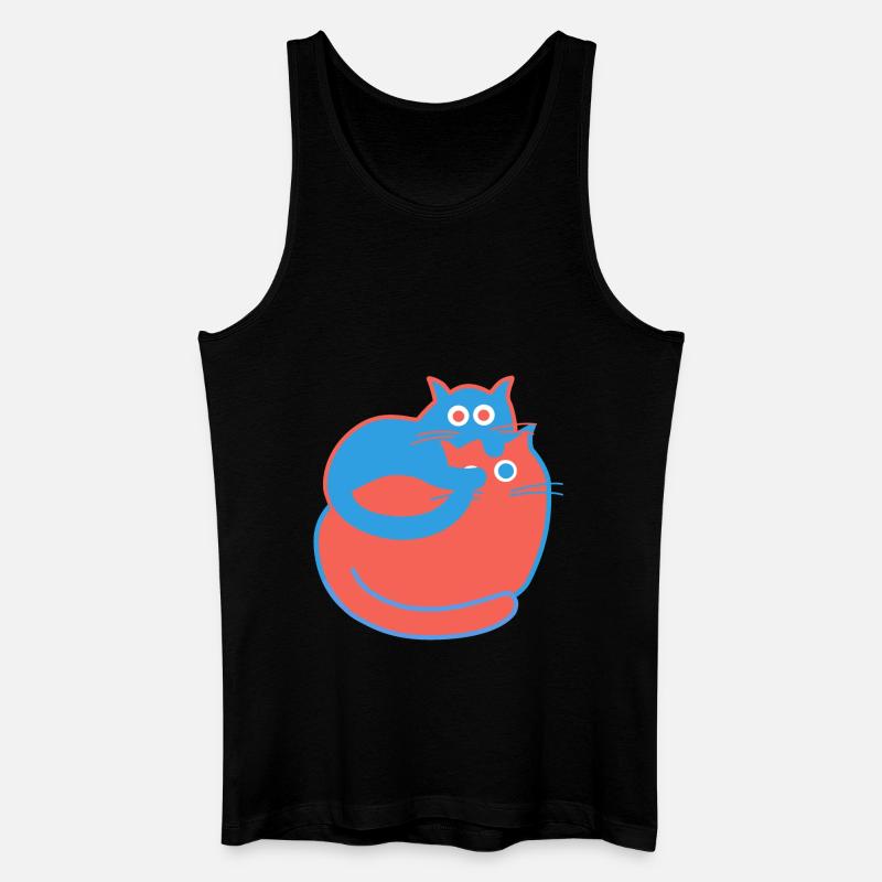 Tiff und Toeff - Männer Bio Tank Top - Schwarz