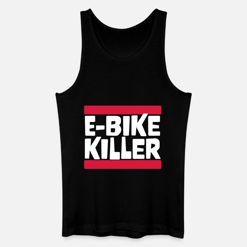 E BIKE KILLER - Männer Bio Tank Top - Schwarz